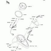 Схема вузла: Meter(s) для Kawasaki VN1500 VN1500 Classic