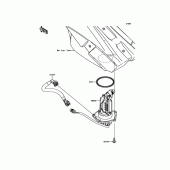 Схема узла: Топливный насос для Kawasaki KX450 KX450F