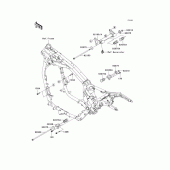 Схема узла: Крепление двигателя для Kawasaki VN1600 Vulcan 1600 Classic