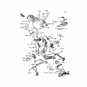 Схема вузла: Кріплення двигуна для Kawasaki ZX1000 Ninja ZX-10R ABS