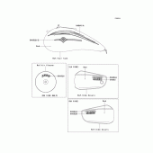 Схема вузла: Decals(red)(vn1500-p1) для Kawasaki VN1500 Vulcan 1500 Mean Streak