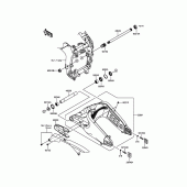 Схема вузла: Задній важіль (Маятник) для Kawasaki ZX636 Ninja ZX-6R ABS
