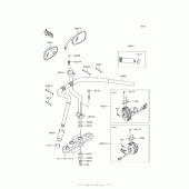 Схема вузла: Кермо & Пульт управління кермовим для Kawasaki VN1700 Vulcan 1700 Voyager ABS