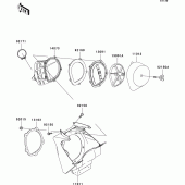 Схема узла: Воздушный фильтр для Kawasaki KX250/ KX252 KX250