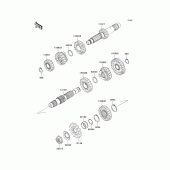 Схема узла: Трансмиссия для Kawasaki KX450 KX450F