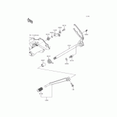 Схема вузла: Лапка КПП для Kawasaki KLE250 Versys-X 250 ABS