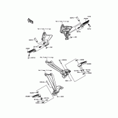 Схема вузла: Підніжки для Kawasaki ZR1000 Z1000