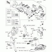 Схема узла: Электрооборудование для Kawasaki ZR1000 Z1000 ABS