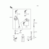 Схема вузла: Замок запалювання для Kawasaki KLX250 D-Tracker