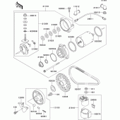 Схема вузла: Starter motor для Kawasaki EX500