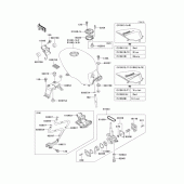 Схема вузла: Паливний бак(1/5) для Kawasaki EX500 GPZ500S