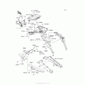 Схема вузла: Rear Fender(S) для Kawasaki ZX1000 Ninja 1000 ABS