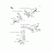 Схема вузла: Підніжки для Kawasaki ZX636 Ninja ZX-6R