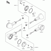 Схема вузла: Turn signal для Kawasaki ZR750 Zephyr