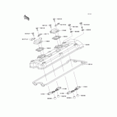 Схема узла: Клапанная крышка для Kawasaki ZR750 Z750S