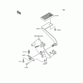 Схема вузла: Лапка гальма для Kawasaki VN400 Vulcan Drifter