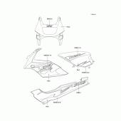 Схема вузла: Decals(red)(ex500-d2) для Kawasaki EX500 GPZ500S