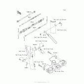 Схема узла: Тросики для Kawasaki KL650 KLR650