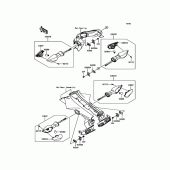 Схема узла: Поворотники для Kawasaki ZR900 Z900 ABS