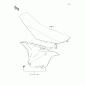 Схема вузла: Сидіння для Kawasaki KX85 KX85