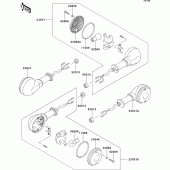 Схема вузла: Поворотники для Kawasaki EL250 Eliminator 250
