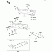 Схема вузла: Side covers/chain cover(1/2) для Kawasaki ZX600 ZZ-R600