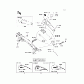 Схема узла: Топливный бак для Kawasaki VN1700 VN1700 Voyager ABS