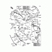 Схема узла: Нижний обтекатель для Kawasaki ZX1000 Ninja ZX-10R