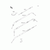 Схема вузла: Троси для Kawasaki EJ650 W650
