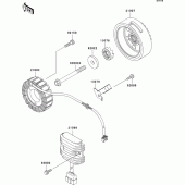Схема узла: Генератор для Kawasaki VN1500 VN1500 Classic
