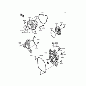 Схема вузла: Engine Cover(s) для Kawasaki ZR900 Z900 ABS