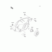 Схема узла: Headlight(s) для Kawasaki ZX1100 Ninja ZX-11