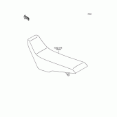 Схема вузла: Сидіння для Kawasaki KLX250 D-Tracker