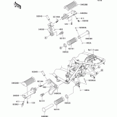 Схема узла: Подножки для Kawasaki EJ800 W800