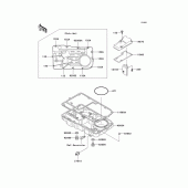 Схема узла: Масляный поддон для Kawasaki ZG1200 Voyager XII