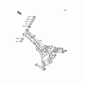 Схема вузла: Рама для Kawasaki KL110 KSR