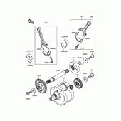 Схема узла: Коленчатый вал для Kawasaki VN900 Vulcan 900 Classic