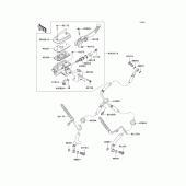 Схема вузла: Передній гальмівний циліндр для Kawasaki VN1700 Vulcan 1700 Nomad