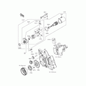 Схема вузла: Стартер для Kawasaki KLX110 KLX110L
