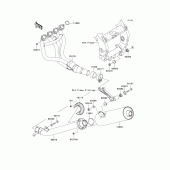 Схема узла: Выхлопная система (s) для Kawasaki ZX900 Ninja ZX-9R