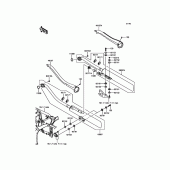 Схема узла: Выхлопная система для Kawasaki VN900 Vulcan 900 Custom