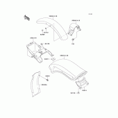 Схема вузла: Крило для Kawasaki VN800 Vulcan 800