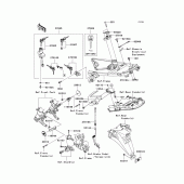 Схема вузла: Ignition switch/locks/reflectors для Kawasaki ZX1400 Ninja ZX-14