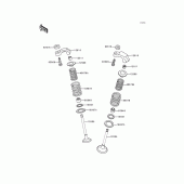 Схема узла: Клапан для Kawasaki EX250 Ninja 250