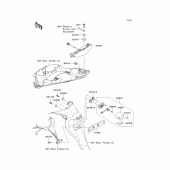 Схема узла: Задний фонарь (Стоп-сигнал) для Kawasaki ER400 ER-4N