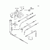 Схема вузла: Троси для Kawasaki VN250 Eliminator 250V