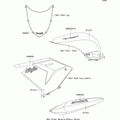 Схема вузла: Decals(green) для Kawasaki ZX1000 Ninja ZX-10R