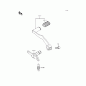 Схема вузла: Лапка гальма для Kawasaki KLE500