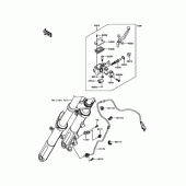 Схема узла: Передний тормозной цилиндр для Kawasaki KLE250 Versys-X 250 ABS