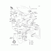 Схема вузла: Fuel evaporative system (Ca) для Kawasaki ZX600 Ninja ZX-6